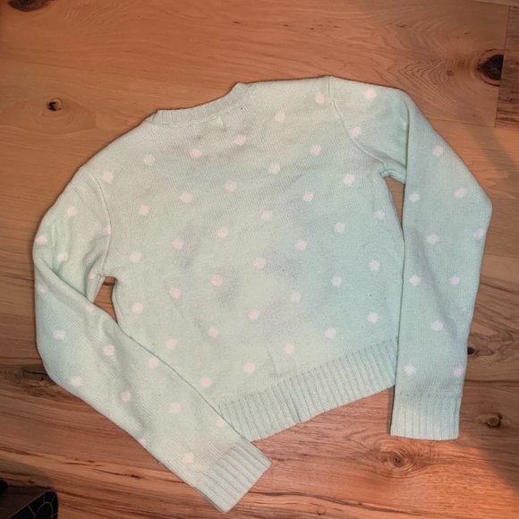 cottagecore crop polka dot panda sweater urban outfitters y2k - Picture 8 of 8